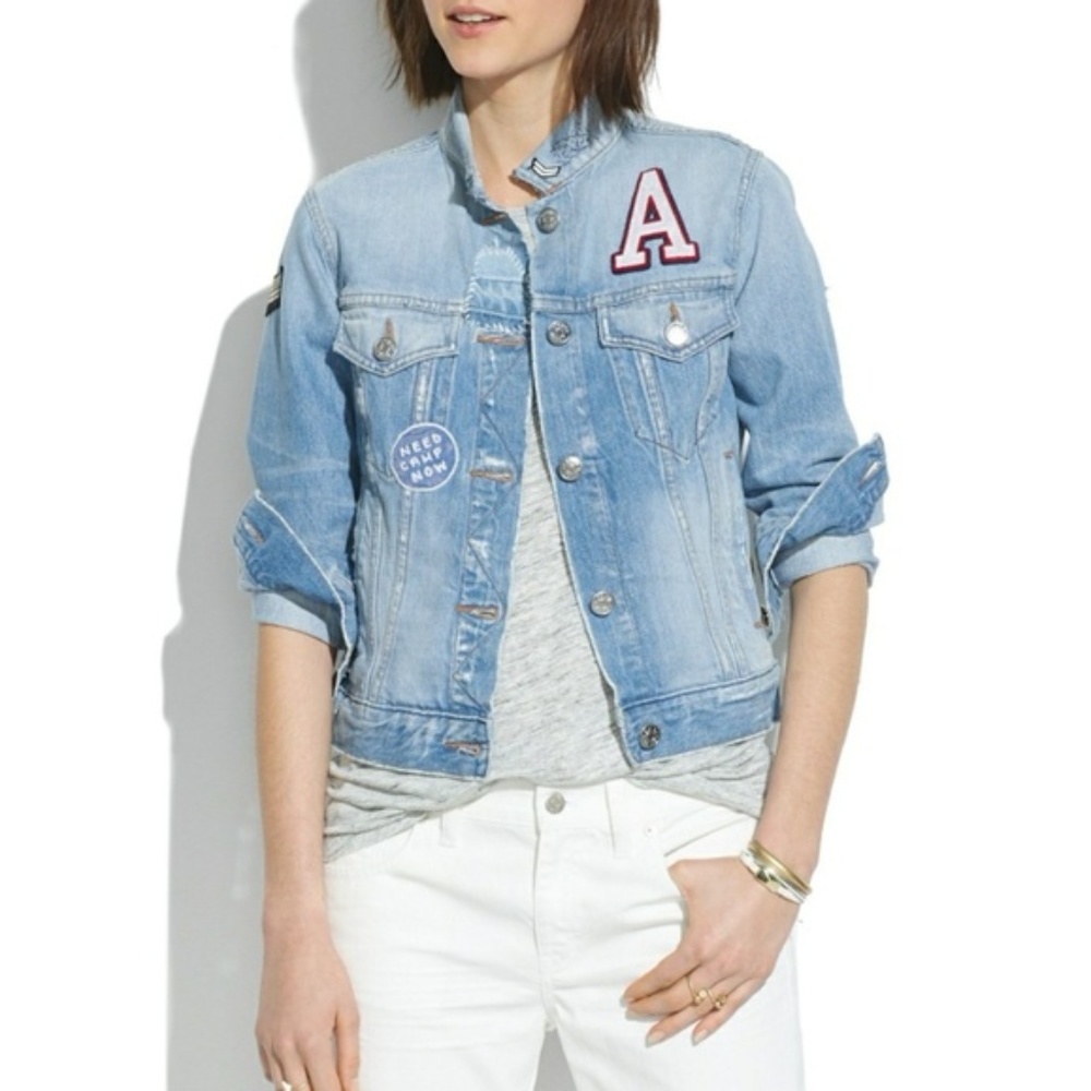 Madewell the jean jacket patchwork edition